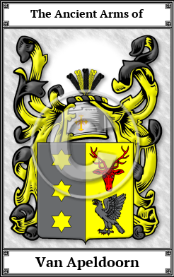 Van Apeldoorn Family Crest Download (JPG)  Book Plated - 150 DPI